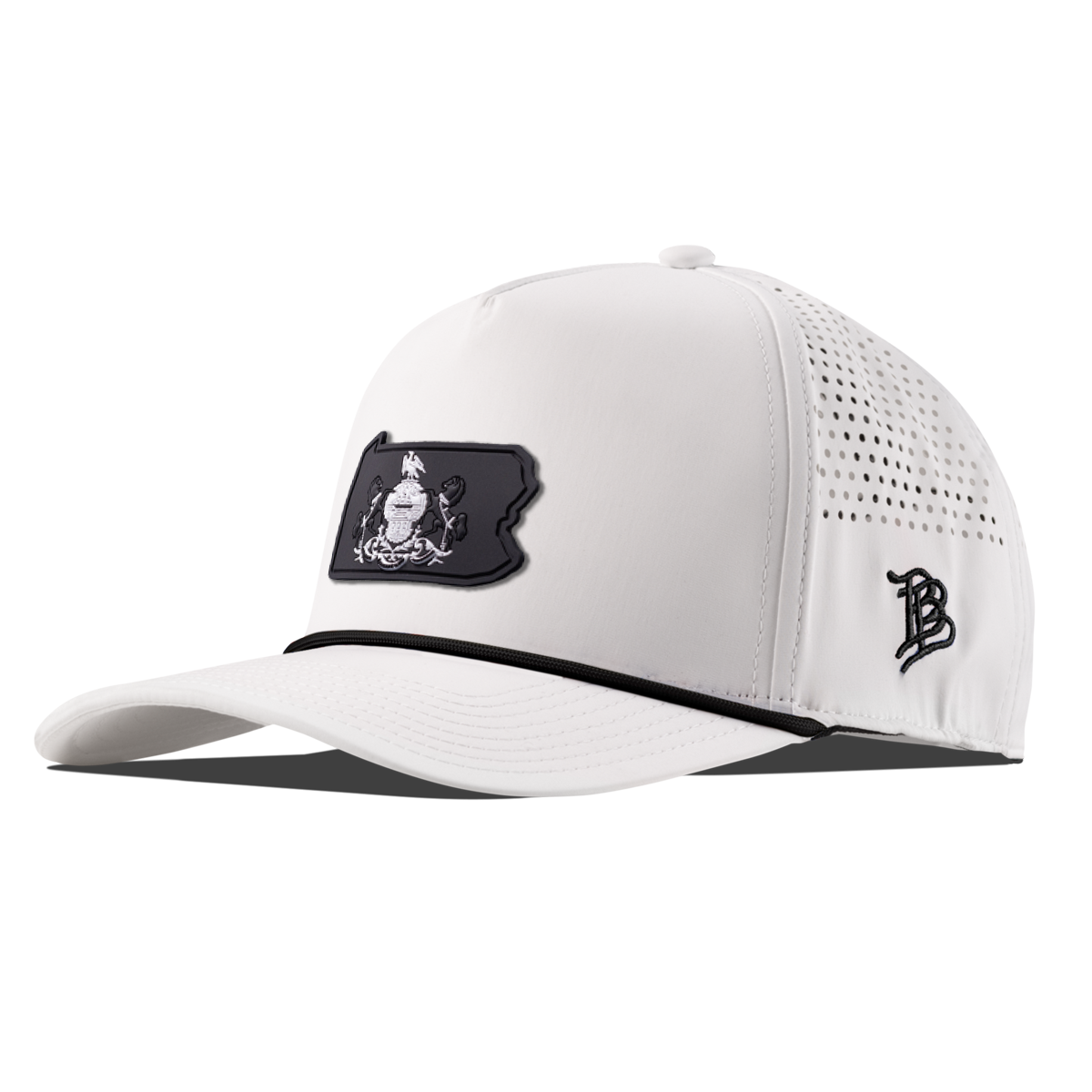 Pennsylvania Vintage Curved 5 Panel Performance White/Black