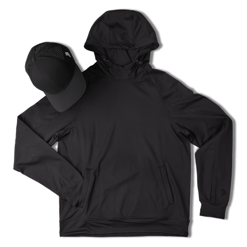 BB Curved Performance Hoodie Bundle Black + Black