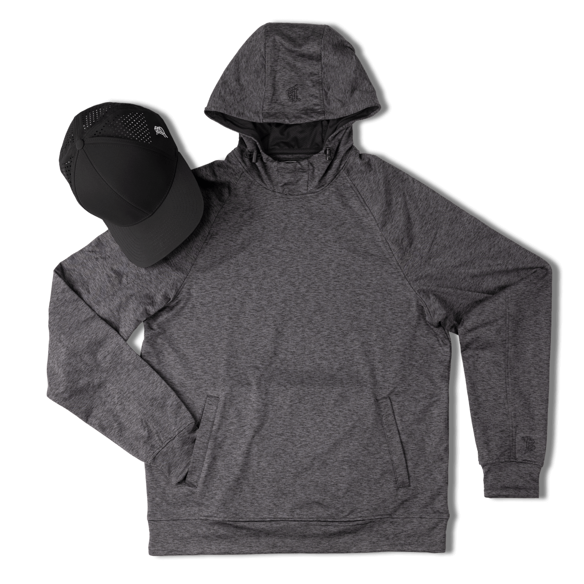 BB Curved Performance Hoodie Bundle Charcoal + Black