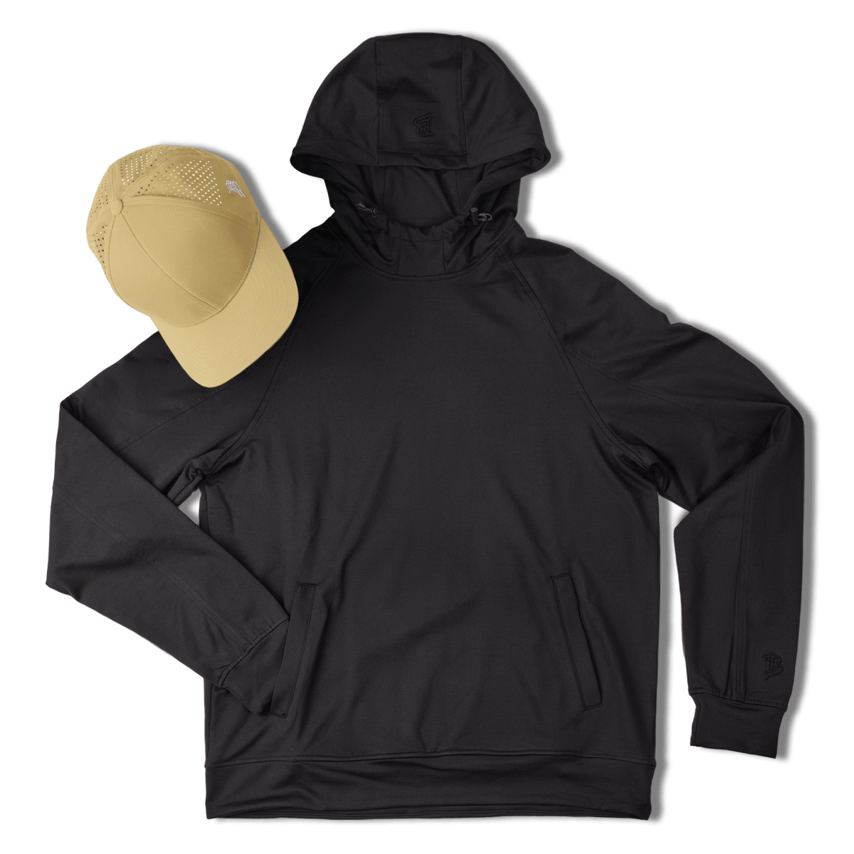 BB Curved Performance Hoodie Bundle Black + Desert