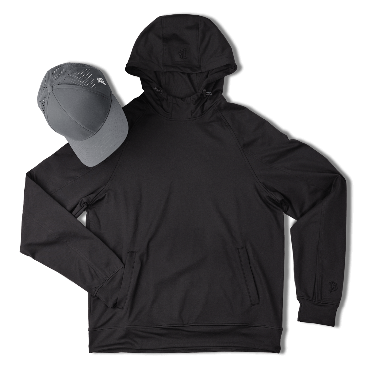 BB Curved Performance Hoodie Bundle Black + Slate