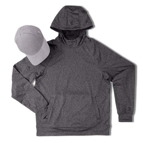 BB Curved Performance Hoodie Bundle Charcoal + Heather Gray