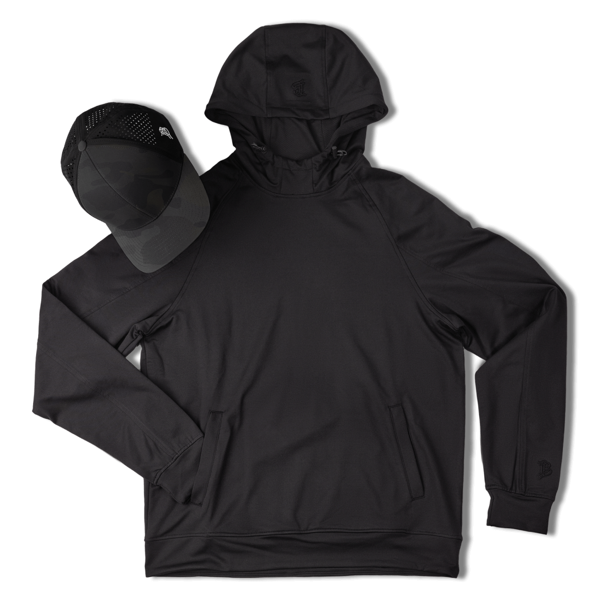 BB Curved Performance Hoodie Bundle Black + Multicam