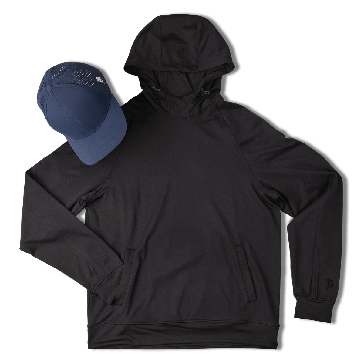 BB Curved Performance Hoodie Bundle Black + Navy