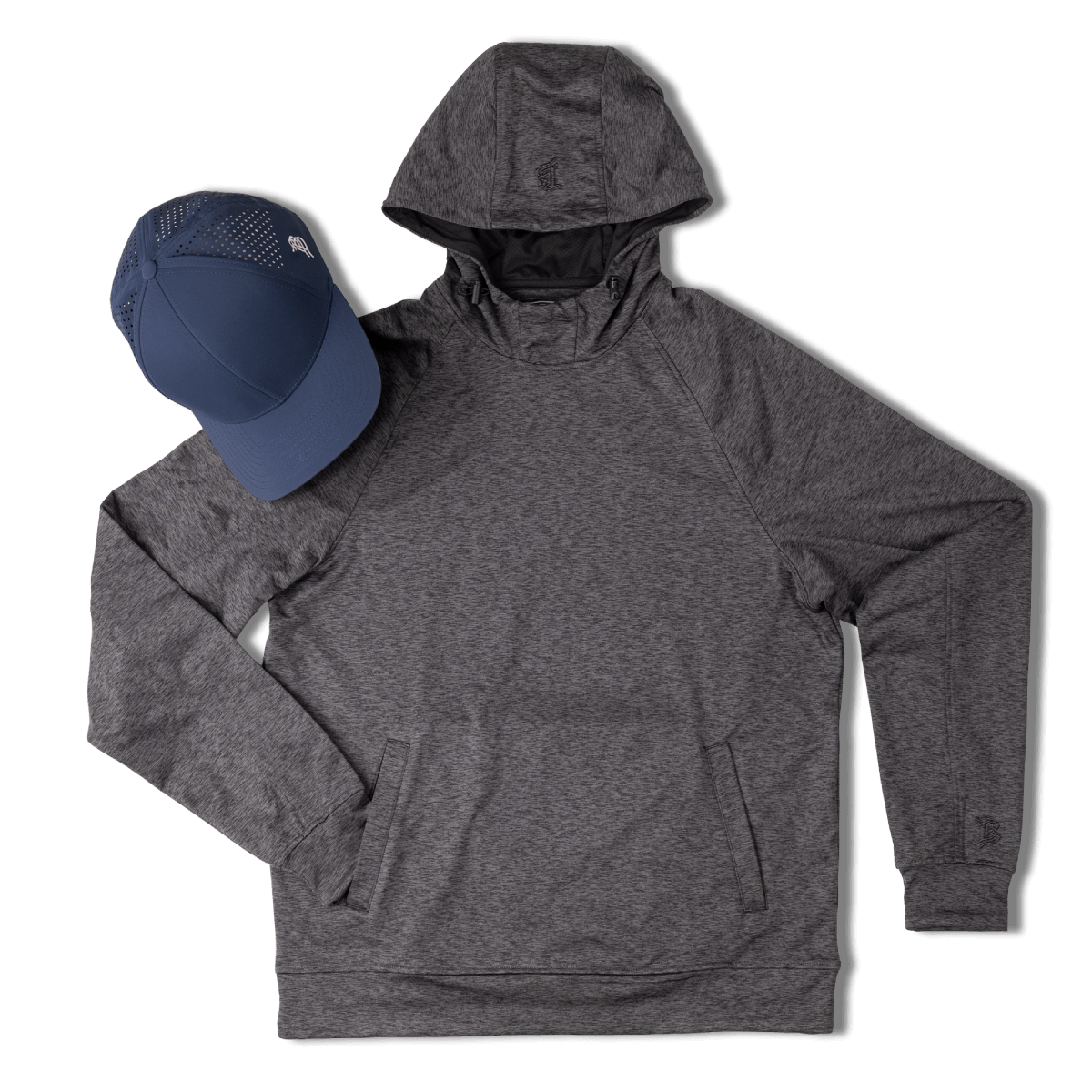 BB Curved Performance Hoodie Bundle Charcoal + Navy