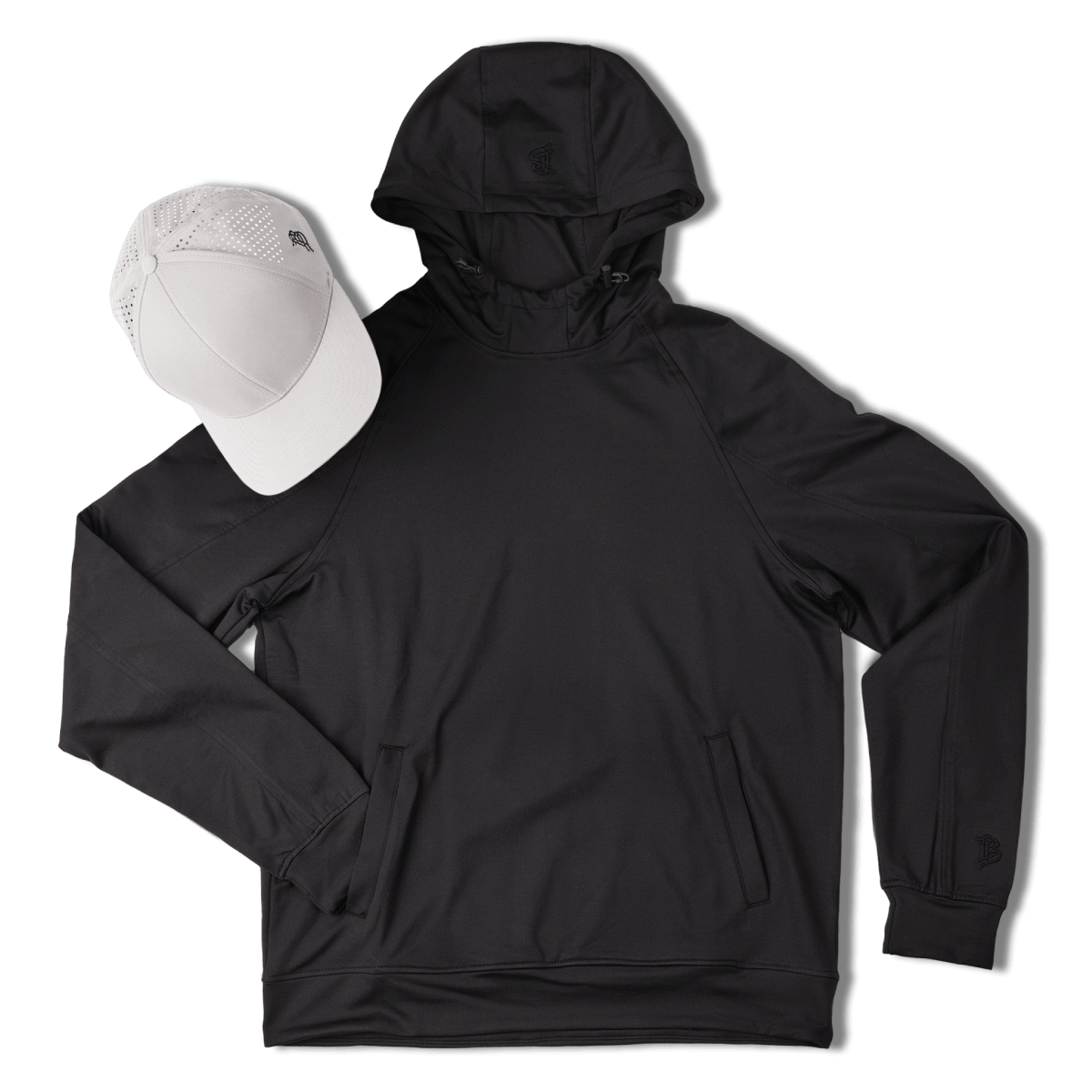 BB Curved Performance Hoodie Bundle Black + White