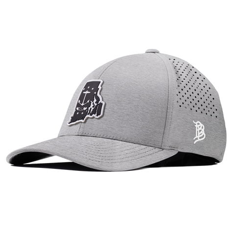 Rhode Island Vintage Curved Performance Heather Gray