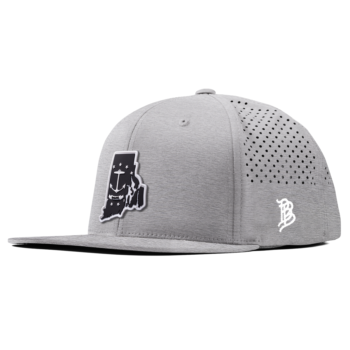 Rhode Island Vintage Flat Performance Heather Gray