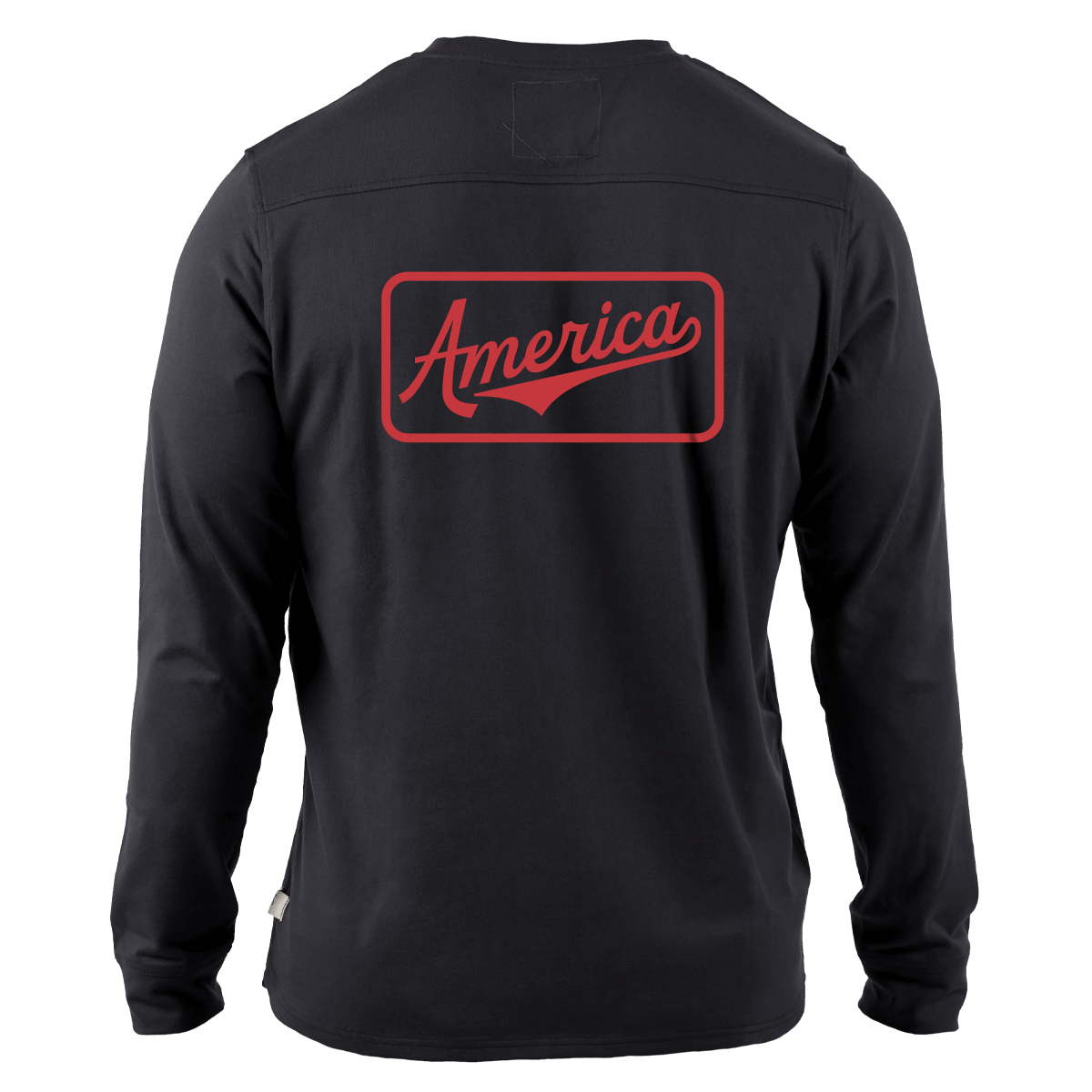 America Badge Cortaro™ Long Sleeve Tee  Back Black