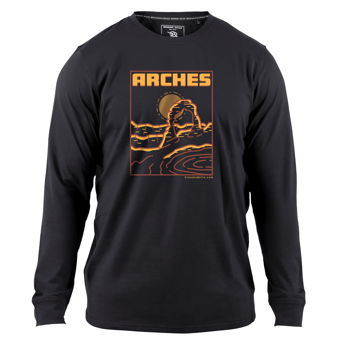 Arches National Park Cortaro™ Long Sleeve Tee Black