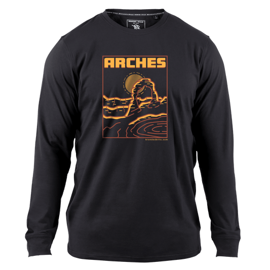 Arches National Park Cortaro™ Long Sleeve Tee Black