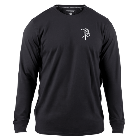 BB Baseball Cutout Cortaro™ Long Sleeve Tee Black