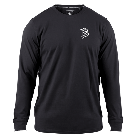 Branded Team Logo Cortaro™ Long Sleeve Tee Black