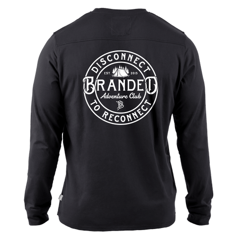 Disconnect Cortaro™ Long Sleeve Tee Back Black