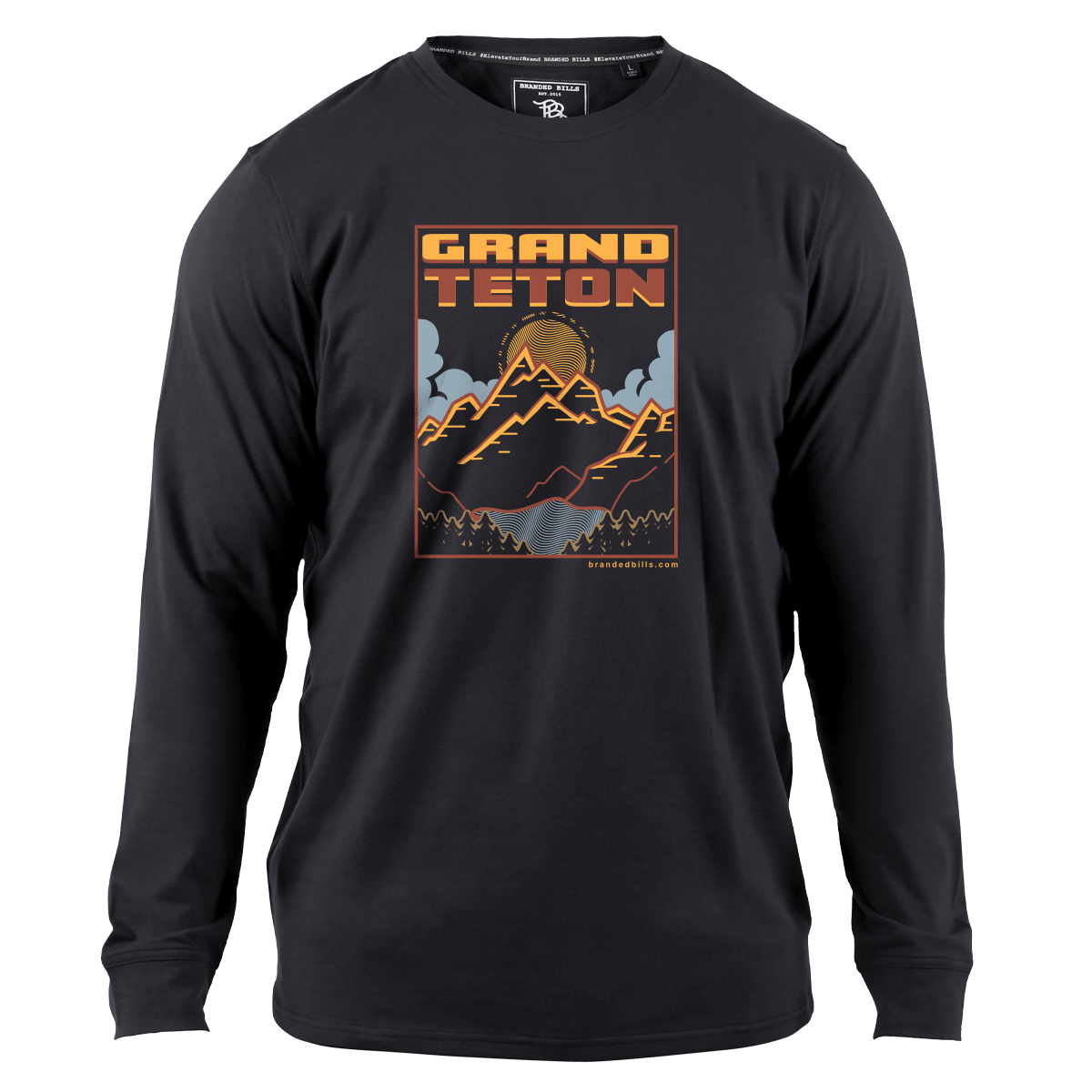 Grand Teton National Park Cortaro™ Long Sleeve Tee Black