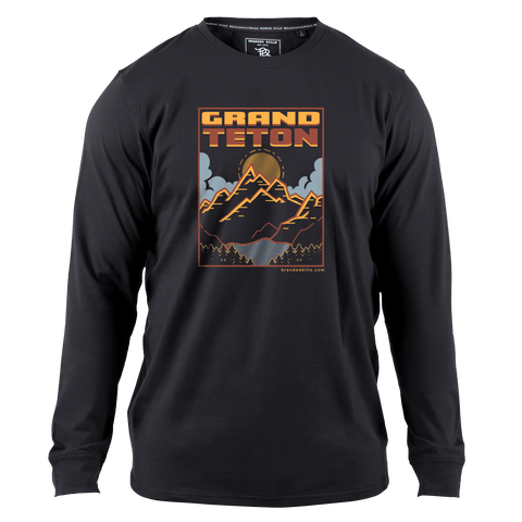 Grand Teton National Park Cortaro™ Long Sleeve Tee Black