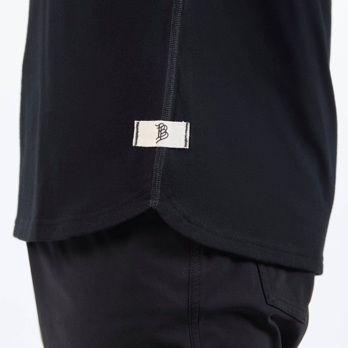 Cortaro Long Sleeve Tee 2-Pack Navy + Black, Black + White, Black + Light Purple