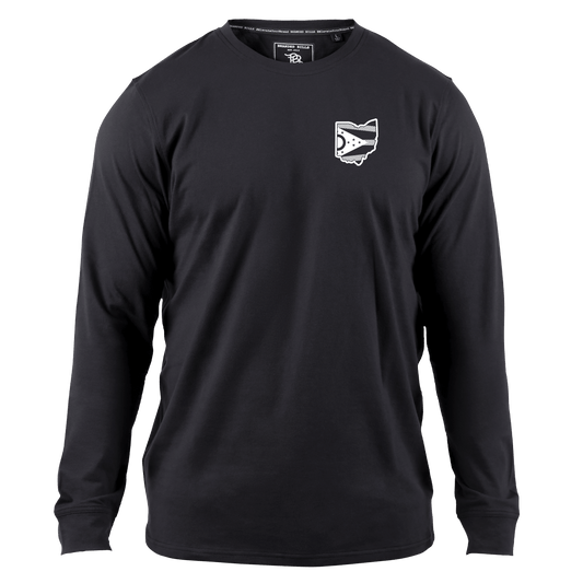 Ohio Vintage Cortaro™ Long Sleeve Tee Black