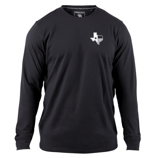 Texas Vintage Cortaro™ Long Sleeve Tee Black