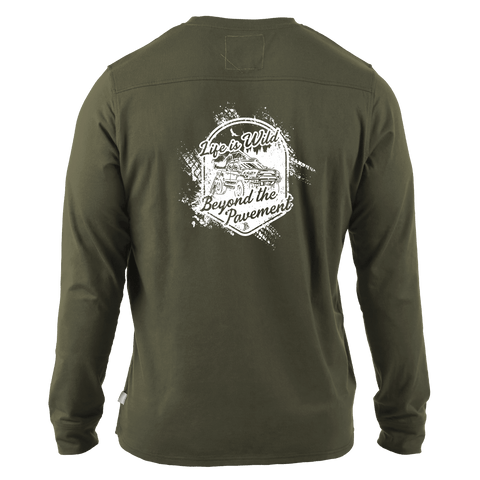 Beyond the Pavement Cortaro™ Long Sleeve Tee Back Loden