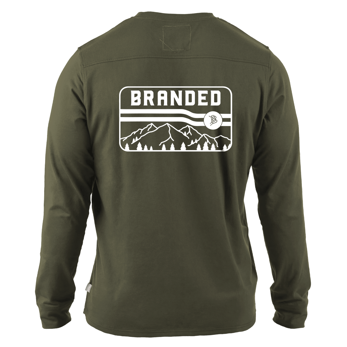 Branded Horizon Cortaro™ Long Sleeve Tee Back Loden