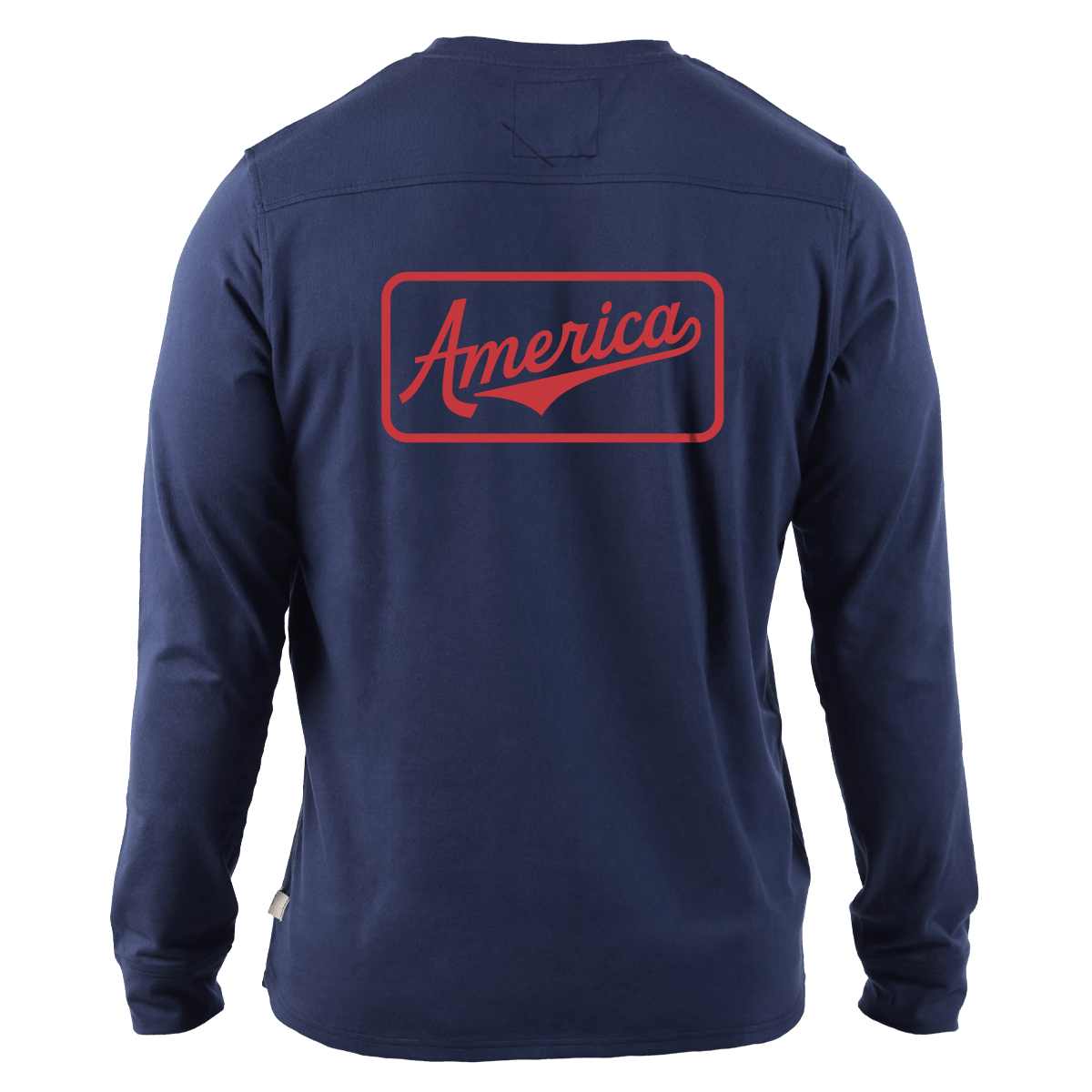 America Badge Cortaro™ Long Sleeve Tee  Navy
