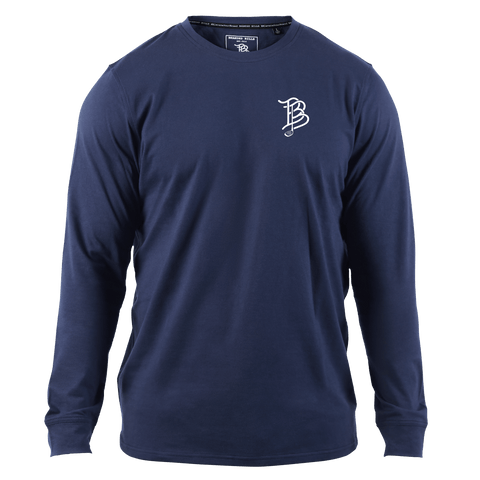 BB Golf Cutout Cortaro™ Long Sleeve Tee Navy