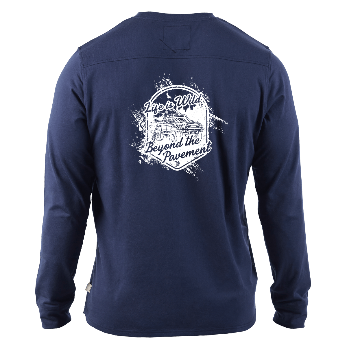 Beyond the Pavement Cortaro™ Long Sleeve Tee Back Navy