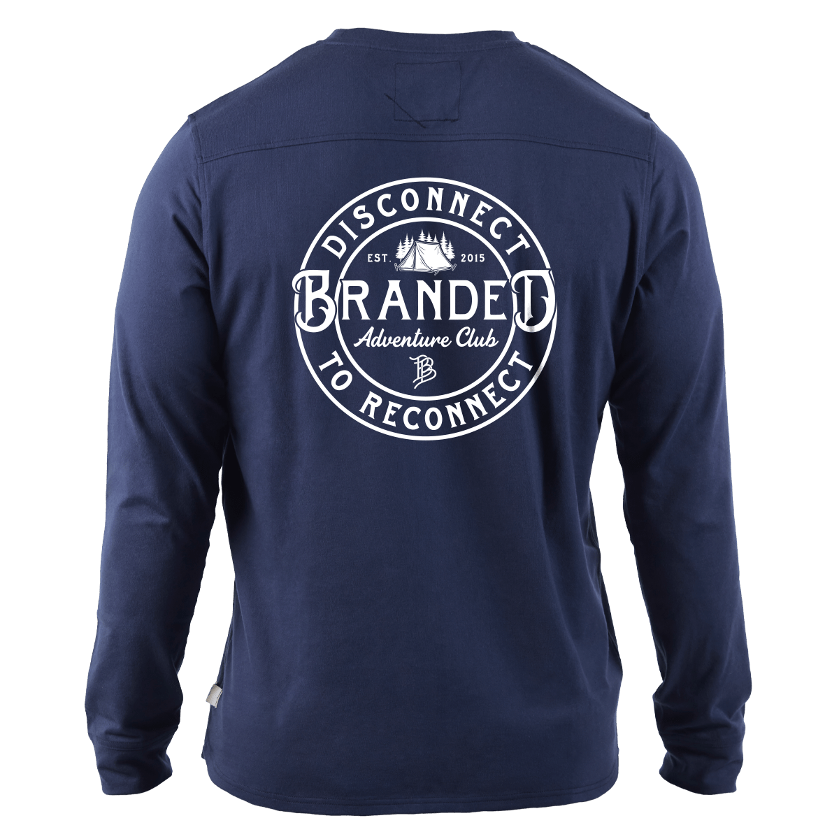 Disconnect Cortaro™ Long Sleeve Tee Back Navy