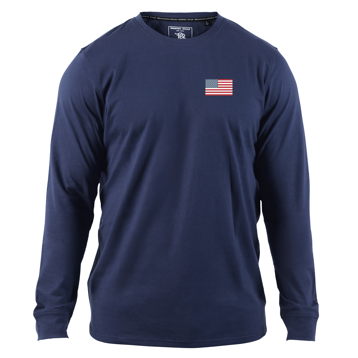 America Badge Cortaro™ Long Sleeve Tee  Navy