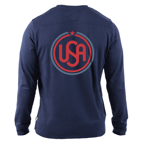 USA Icon Cortaro™ Long Sleeve Tee  Navy