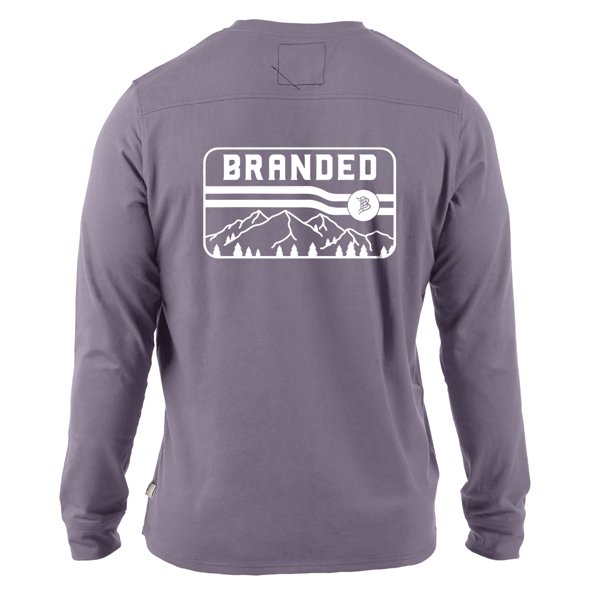 Branded Horizon Cortaro™ Long Sleeve Tee Back Light Purple