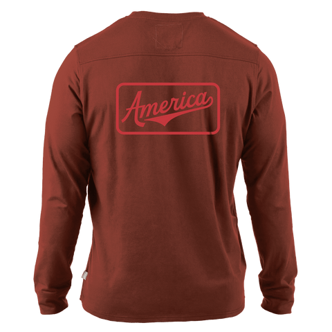 America Badge Cortaro™ Long Sleeve Tee  Sedona