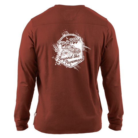 Beyond the Pavement Cortaro™ Long Sleeve Tee Back Sedona