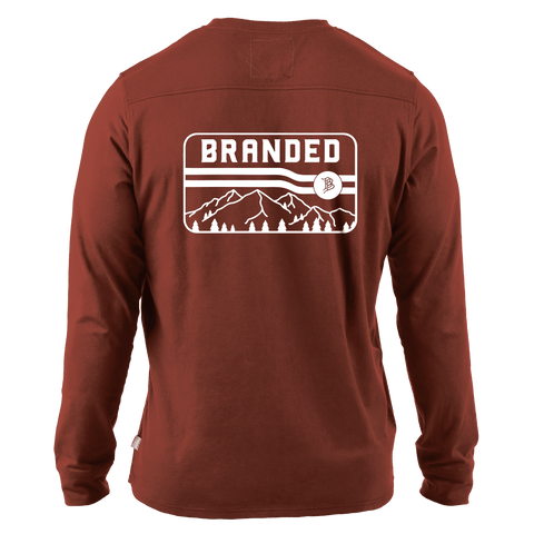 Branded Horizon Cortaro™ Long Sleeve Tee Back Sedona