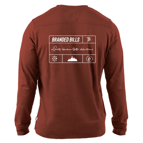 Branded Team Logo Cortaro™ Long Sleeve Tee Back Sedona