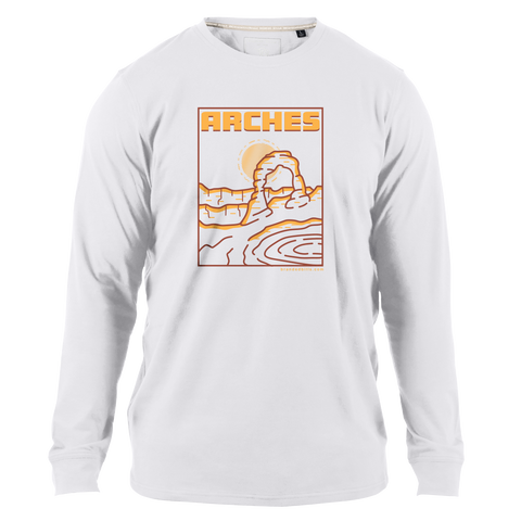 Arches National Park Cortaro™ Long Sleeve Tee White