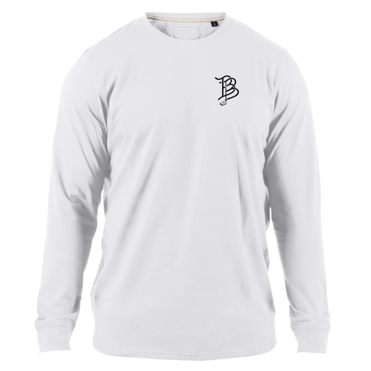 BB Golf Cutout Cortaro™ Long Sleeve Tee White
