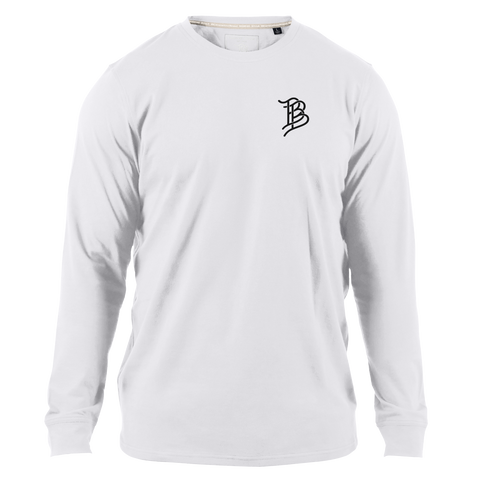 Branded Team Logo Cortaro™ Long Sleeve Tee White