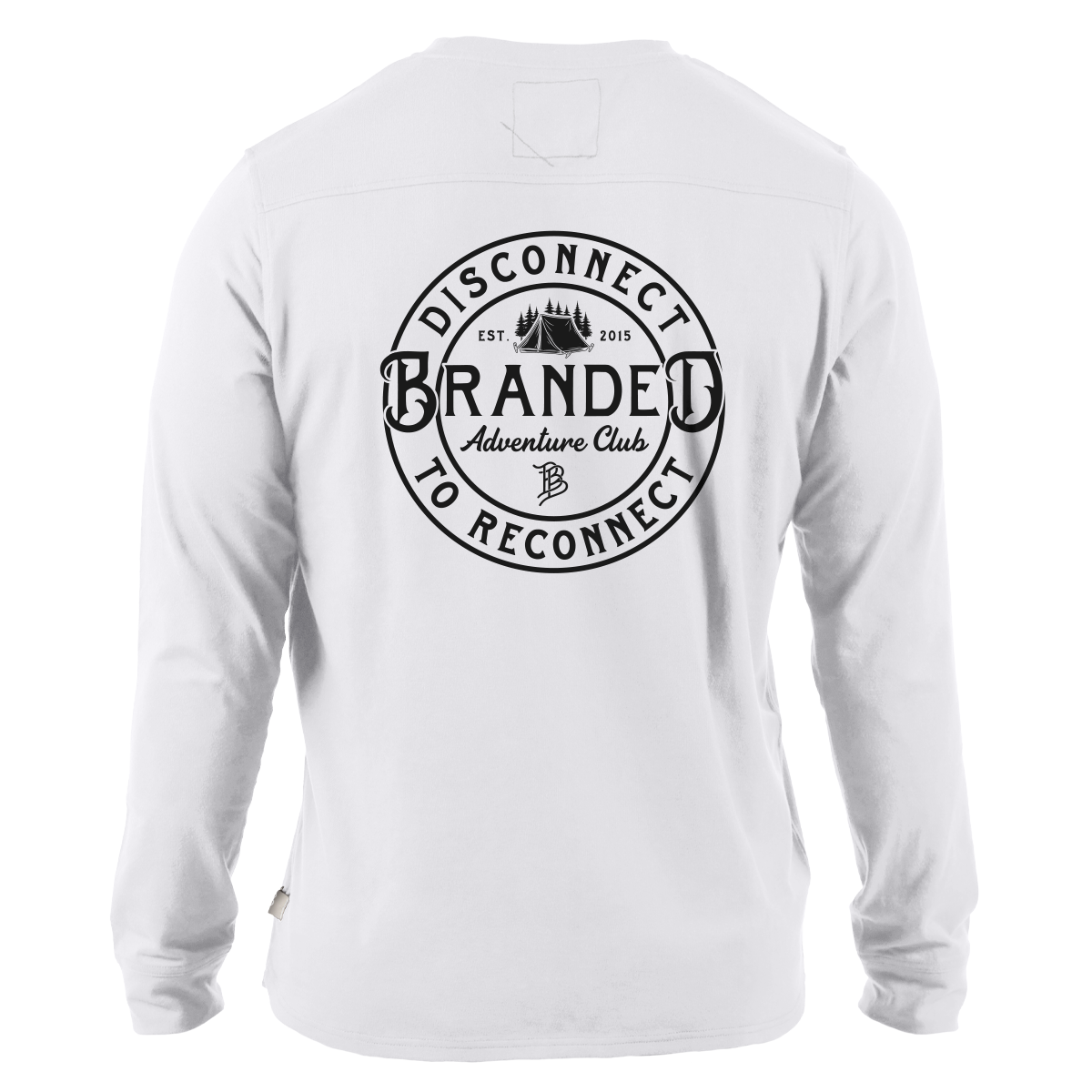 Disconnect Cortaro™ Long Sleeve Tee Back White