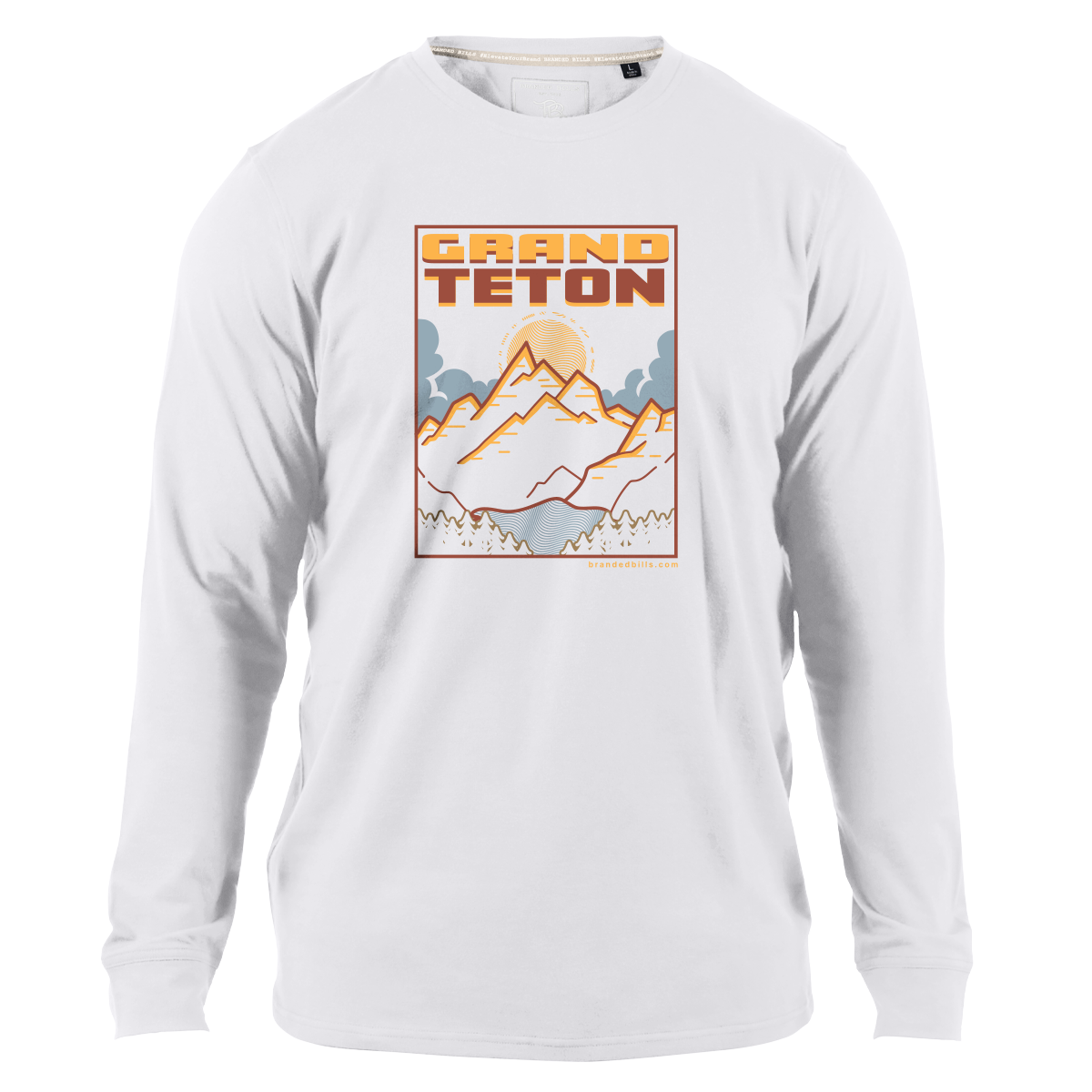 Grand Teton National Park Cortaro™ Long Sleeve Tee White