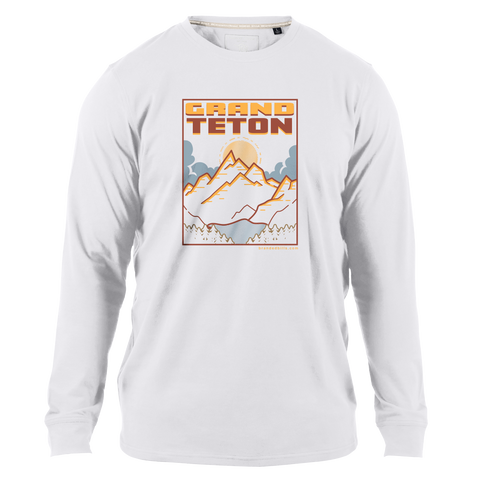 Grand Teton National Park Cortaro™ Long Sleeve Tee White