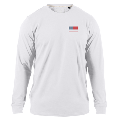 USA Icon Cortaro™ Long Sleeve Tee | hover: White