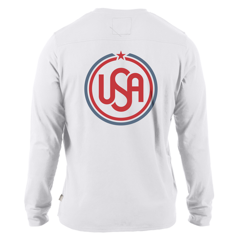 USA Icon Cortaro™ Long Sleeve Tee  White