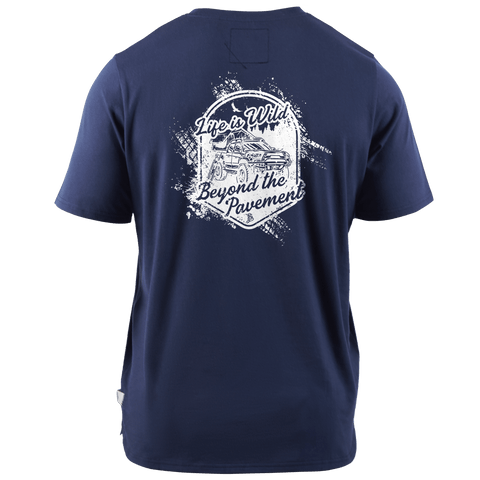 Beyond The Pavement Cortaro™  Tee Back Navy