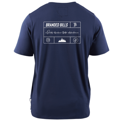 Branded Team Logo Cortaro™  Tee Back Navy