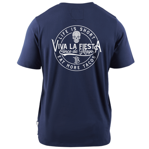 Branded Fiesta Cortaro Tee Back Navy 