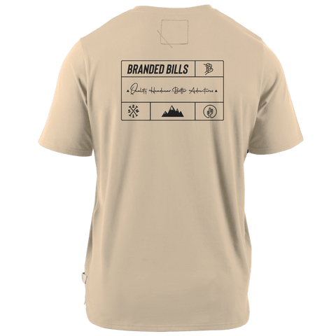 Branded Team Logo Cortaro™  Tee Back Sand