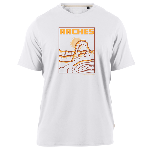 Arches National Park Cortaro™ Tee White