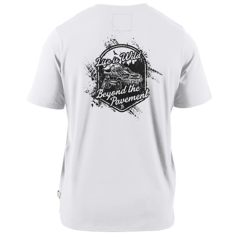 Beyond The Pavement Cortaro™  Tee Back White